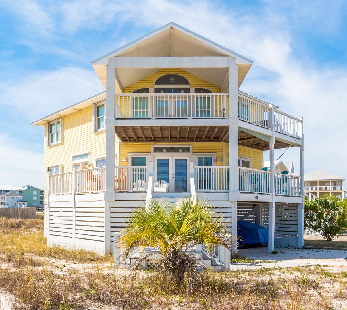 The exterior view of one of our Airbnb Gulf Shores AL rentals