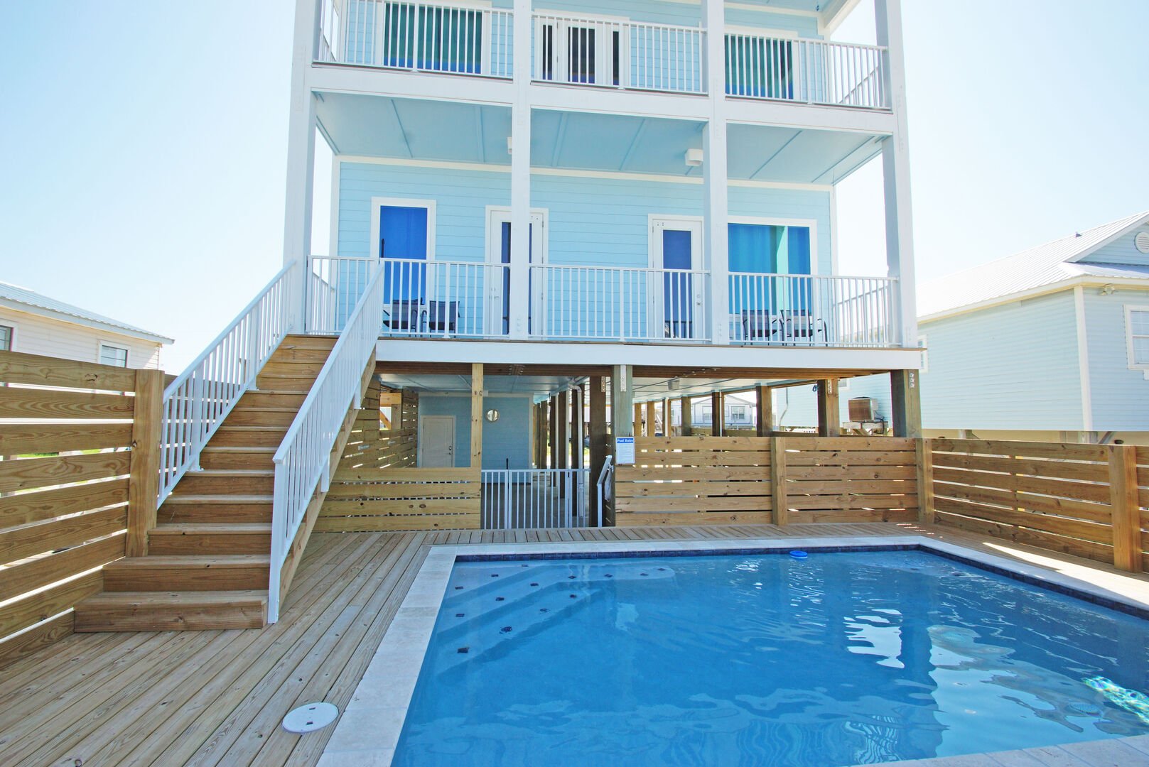 Pool view at one of our FlipKey Fort Morgan rentals