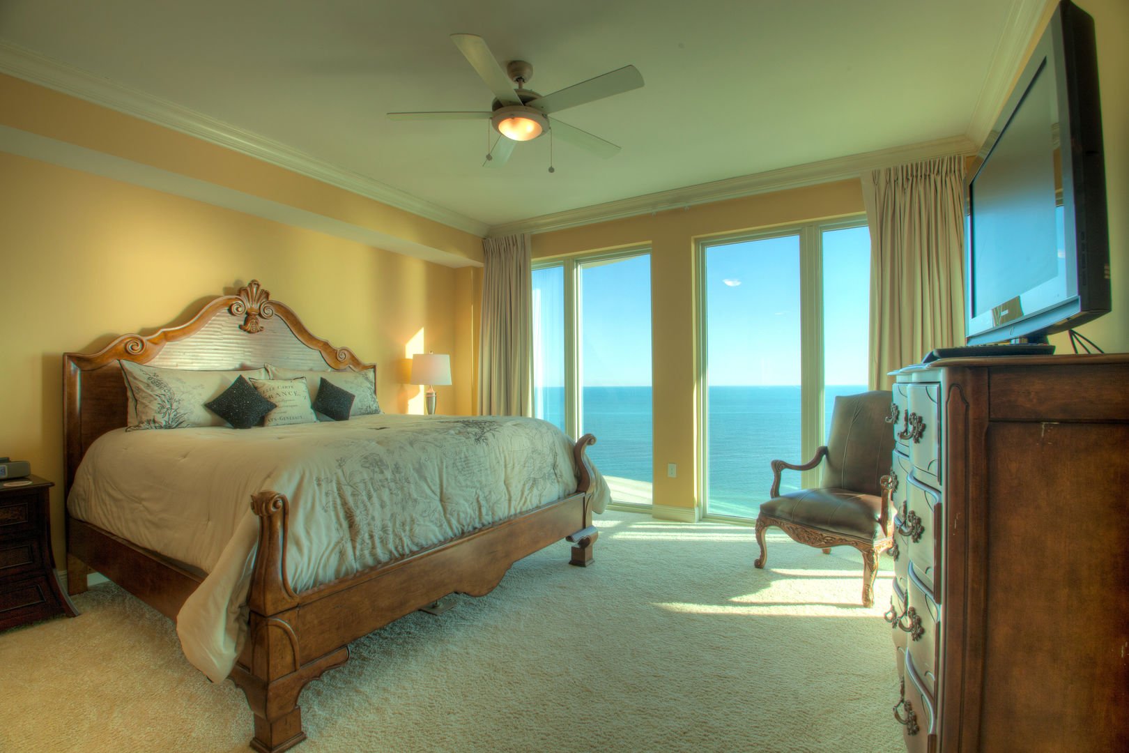 Bedroom in one of our winter condos in Gulf Shores